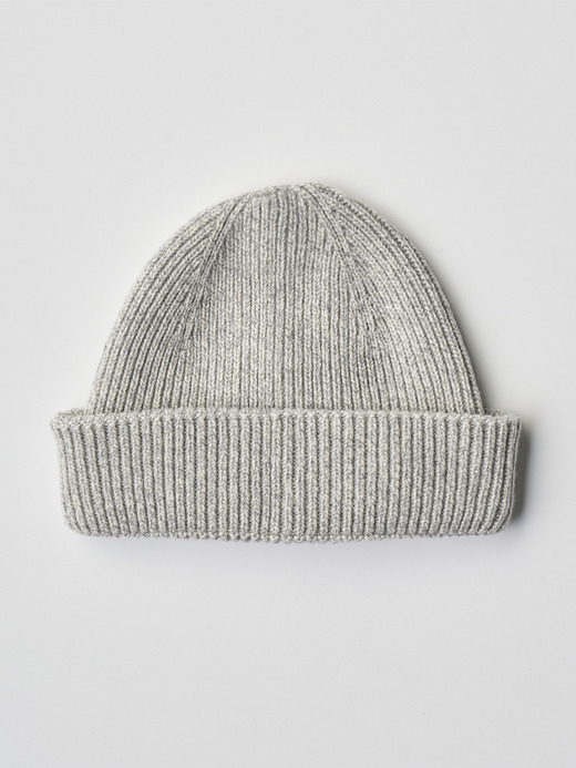 ［Eco Cashmere］カシミヤ混 リブ編ニットキャップ | SUNDAY | 5G 詳細画像 POLAR 2