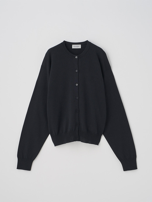 オーバーサイズ長袖ニットカーディガン | TANDICE | 24G MODERN FIT 詳細画像 BLACK 2