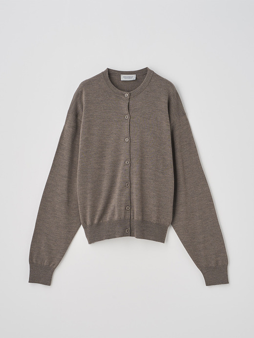 オーバーサイズ長袖ニットカーディガン | TANDICE | 24G MODERN FIT 詳細画像 MUSHROOM 1