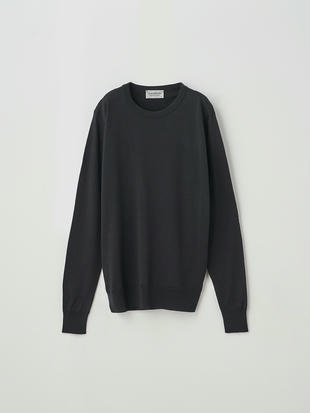 クルーネック長袖ニットプルオーバー | VIVIENNE | 30G MODERN FIT