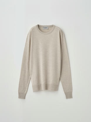 クルーネック長袖ニットプルオーバー | VIVIENNE | 30G MODERN FIT