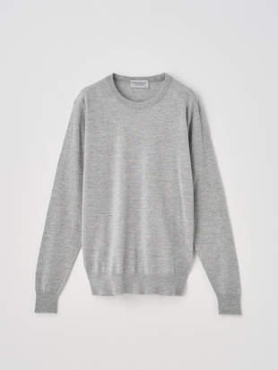 クルーネック長袖ニットプルオーバー | VIVIENNE | 30G MODERN FIT