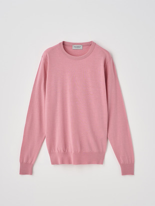 クルーネック長袖ニットプルオーバー | VIVIENNE | 30G MODERN FIT