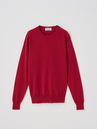 クルーネック長袖ニットプルオーバー | VIVIENNE | 30G MODERN FIT