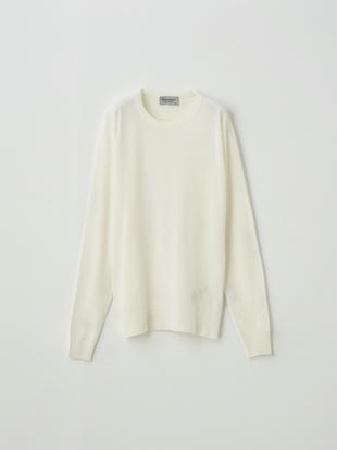 クルーネック長袖ニットプルオーバー | VIVIENNE | 30G MODERN FIT