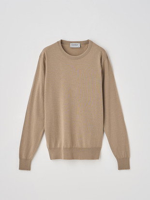 クルーネック長袖ニットプルオーバー | VIVIENNE | 30G MODERN FIT
