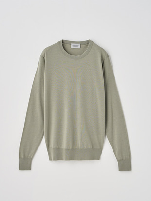 クルーネック長袖ニットプルオーバー | VIVIENNE | 30G MODERN FIT