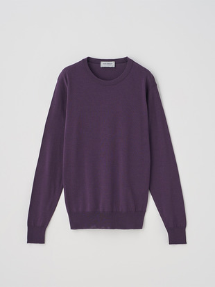 クルーネック長袖ニットプルオーバー | VIVIENNE | 30G MODERN FIT