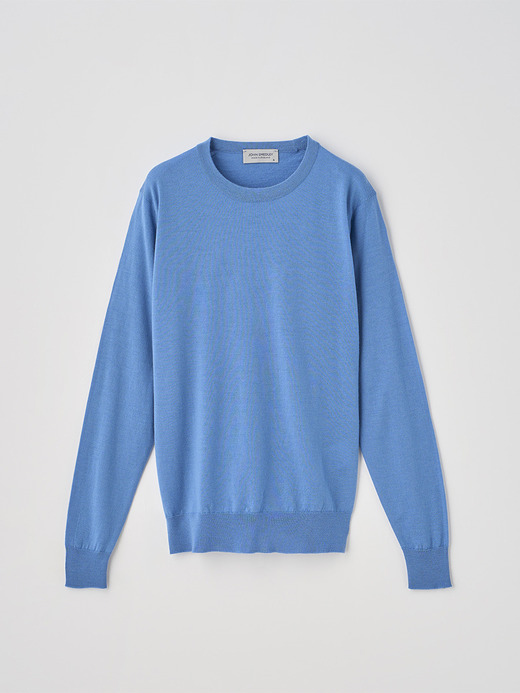 クルーネック長袖ニットプルオーバー | VIVIENNE | 30G MODERN FIT 詳細画像 CHAMBRAY BLUE 2