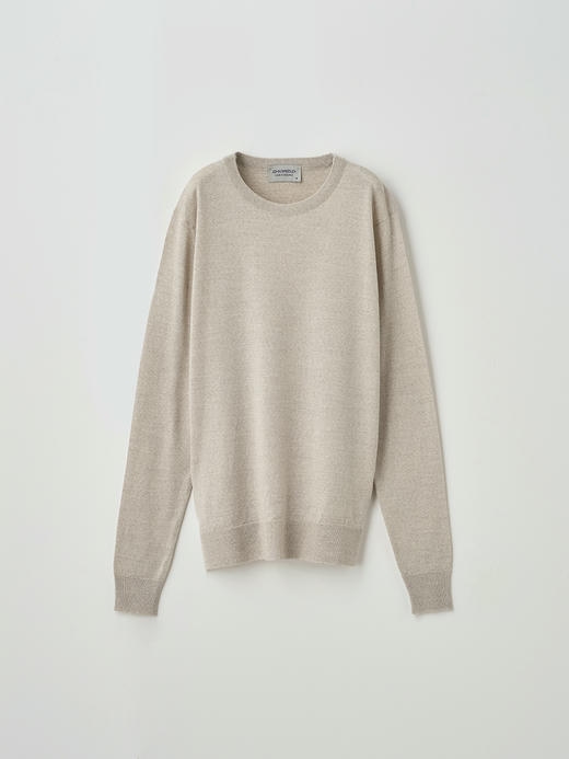 クルーネック長袖ニットプルオーバー | VIVIENNE | 30G MODERN FIT 詳細画像 GREY FLEECE 1