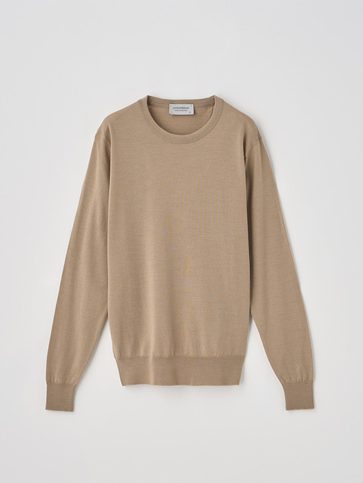 クルーネック長袖ニットプルオーバー | VIVIENNE | 30G MODERN FIT 詳細画像 TOASTED ALMOND 1