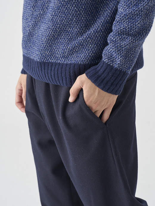 ［Eco Cashmere］カシミヤ混 クルーネックメランジニットプルオーバー | INGHRAM | STANDARD FIT 7G 詳細画像 NO1(WINSLOW) 10