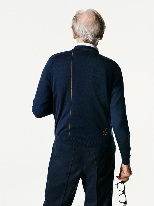 【5/15発売 JOHN SMEDLEY×Bill Nighy】Vネック長袖ニットカーディガン｜BN001 詳細画像 NO1(BN001) 2