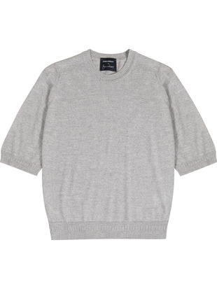 【5/15発売 JOHN SMEDLEY×Bill Nighy】クルーネック半袖ニットＴシャツ｜BN002