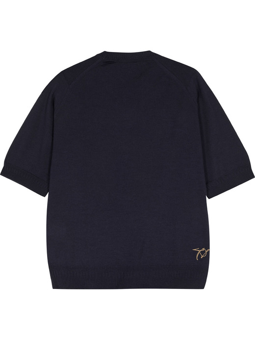 【5/15発売 JOHN SMEDLEY×Bill Nighy】クルーネック半袖ニットＴシャツ｜BN002 詳細画像 NO1(BN002) 3