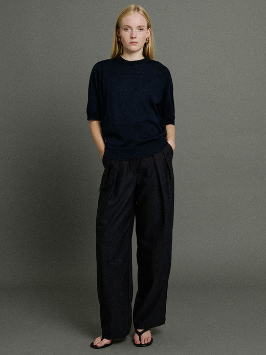 【5/15発売 JOHN SMEDLEY×Bill Nighy】クルーネック半袖ニットＴシャツ｜BN002 詳細画像 NO1(BN002) 8