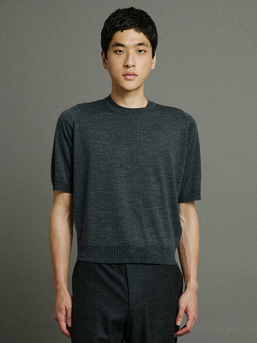 【5/15発売 JOHN SMEDLEY×Bill Nighy】クルーネック半袖ニットＴシャツ｜BN002 詳細画像 NO2(BN002) 5