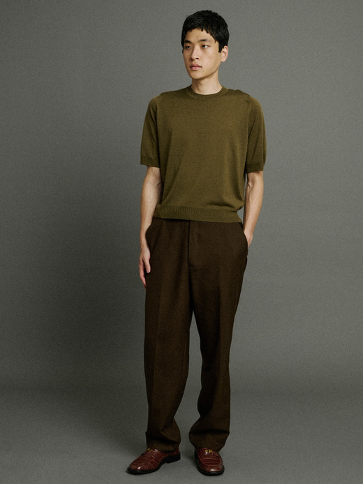 【5/15発売 JOHN SMEDLEY×Bill Nighy】クルーネック半袖ニットＴシャツ｜BN002 詳細画像 NO6(BN002) 5