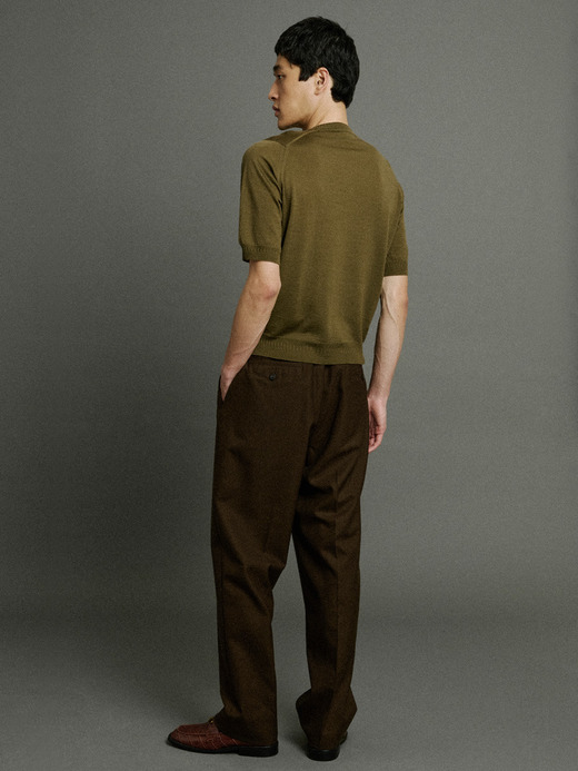 【5/15発売 JOHN SMEDLEY×Bill Nighy】クルーネック半袖ニットＴシャツ｜BN002 詳細画像 NO6(BN002) 6