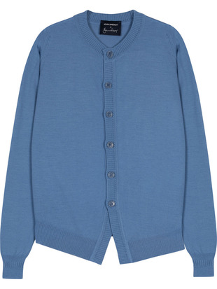 【5/15発売 JOHN SMEDLEY×Bill Nighy】クルーネック長袖ニットカーディガン｜BN004