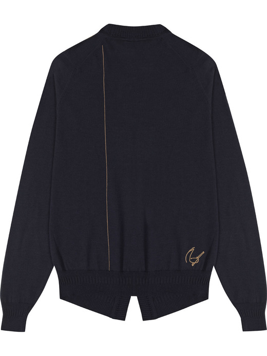 【5/15発売 JOHN SMEDLEY×Bill Nighy】クルーネック長袖ニットカーディガン｜BN004 詳細画像 NO1(BN004) 3