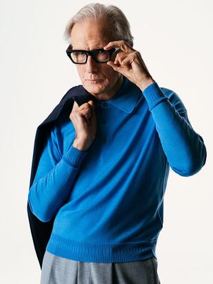 【5/15発売 JOHN SMEDLEY×Bill Nighy】長袖ニットポロシャツ｜BN007