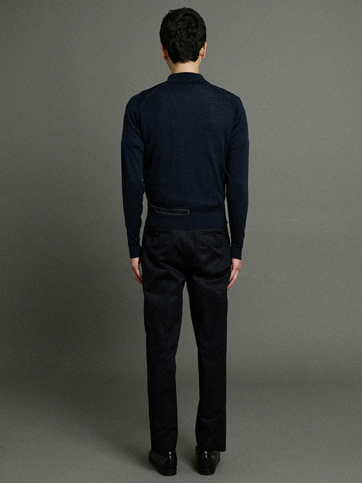 【5/15発売 JOHN SMEDLEY×Bill Nighy】長袖ニットポロシャツ｜BN007 詳細画像 NO1(BN007) 7