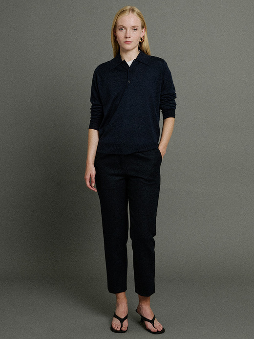 【5/15発売 JOHN SMEDLEY×Bill Nighy】長袖ニットポロシャツ｜BN007 詳細画像 NO1(BN007) 9