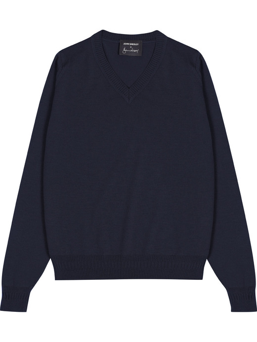 【5/15発売 JOHN SMEDLEY×Bill Nighy】Vネック長袖プルオーバー｜BN008 詳細画像 NO1(BN008) 2