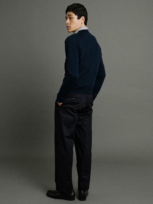 【5/15発売 JOHN SMEDLEY×Bill Nighy】Vネック長袖プルオーバー｜BN008 詳細画像 NO1(BN008) 6