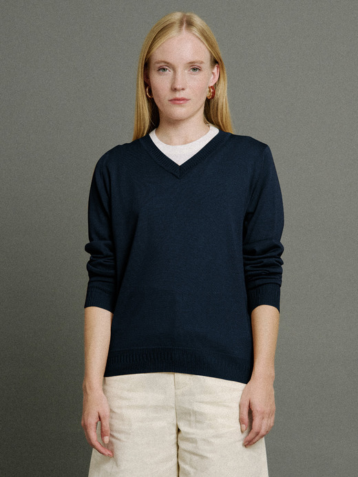 【5/15発売 JOHN SMEDLEY×Bill Nighy】Vネック長袖プルオーバー｜BN008 詳細画像 NO1(BN008) 7