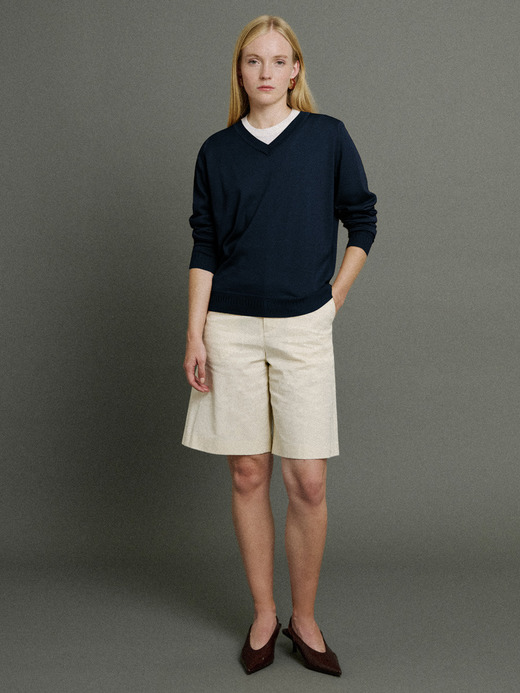 【5/15発売 JOHN SMEDLEY×Bill Nighy】Vネック長袖プルオーバー｜BN008 詳細画像 NO1(BN008) 8