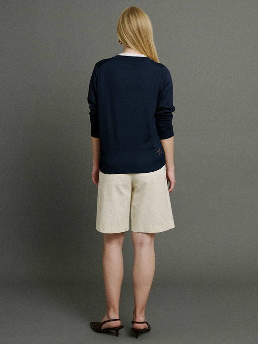 【5/15発売 JOHN SMEDLEY×Bill Nighy】Vネック長袖プルオーバー｜BN008 詳細画像 NO1(BN008) 9