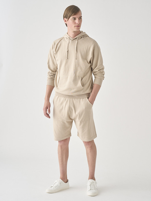 コットンニットイージーショーツ | COWAN | 24G EASY FIT 詳細画像 ALMOND 1