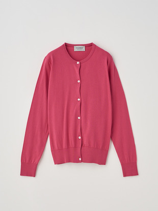 長袖コットンニットカーディガン | ELINOR | 30G MODERN FIT