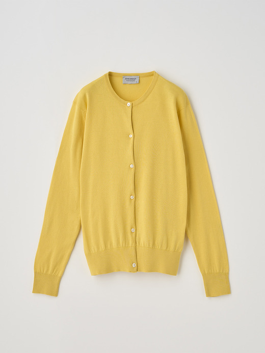 長袖コットンニットカーディガン | ELINOR | 30G MODERN FIT 詳細画像 POLLEN 2