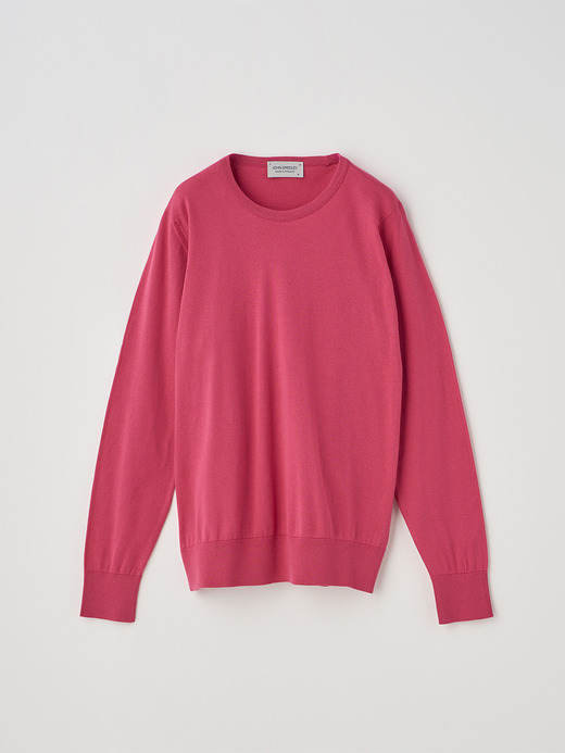 クルーネック長袖コットンニットプルオーバー | EVONNE | 30G MODERN FIT 詳細画像 ROSEBURN 1