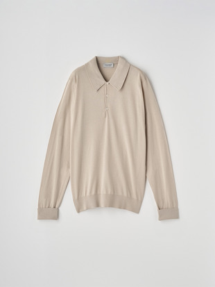 長袖コットンニットクラシックポロシャツ | FINCHLEY | 30G EASY FIT