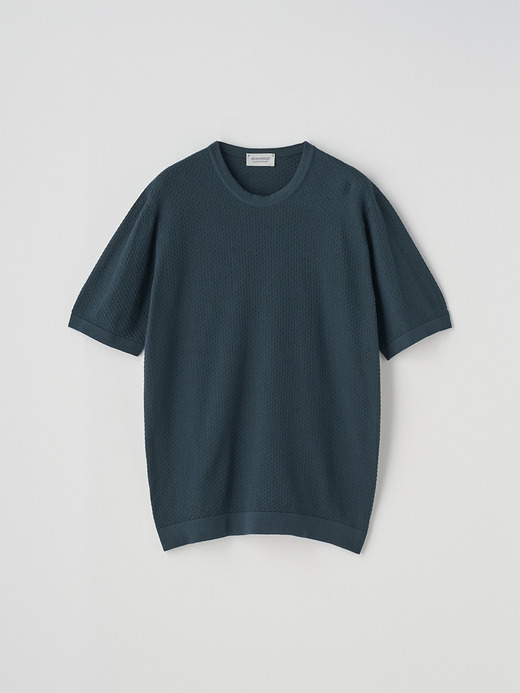 コットン テクスチャニットTシャツ | FORREST | 24G EASY FIT 詳細画像 RAINFOREST 2