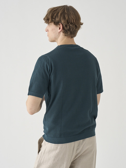 コットン テクスチャニットTシャツ | FORREST | 24G EASY FIT 詳細画像 RAINFOREST 5