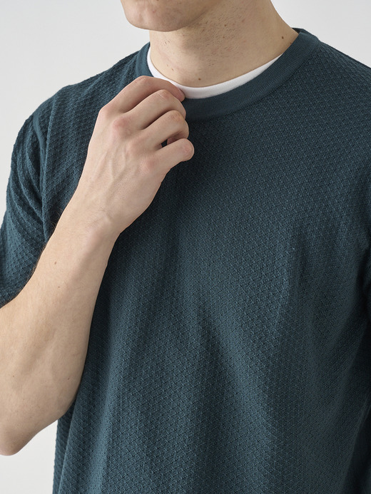 コットン テクスチャニットTシャツ | FORREST | 24G EASY FIT 詳細画像 RAINFOREST 7