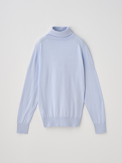 タートルネック長袖コットンニットプルオーバー | FRANCES | 30G MODERN FIT 詳細画像 DEW 2