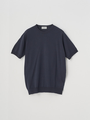 [Anglo Indian Gauze] クルーネックニットＴシャツ | HILCOTE | 30G EASY FIT