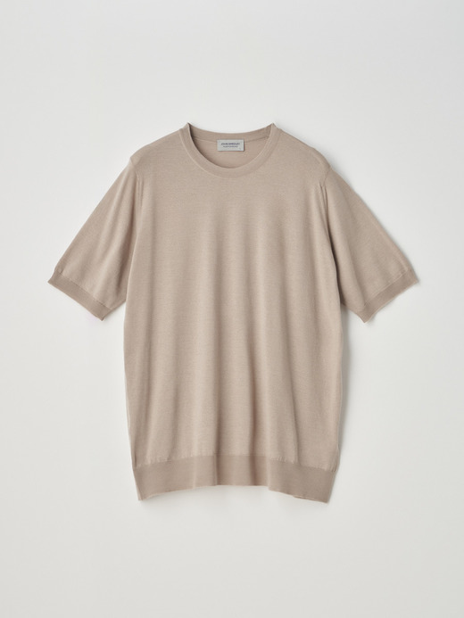 [Anglo Indian Gauze] クルーネックニットＴシャツ | HILCOTE | 30G EASY FIT 詳細画像 OAT 1