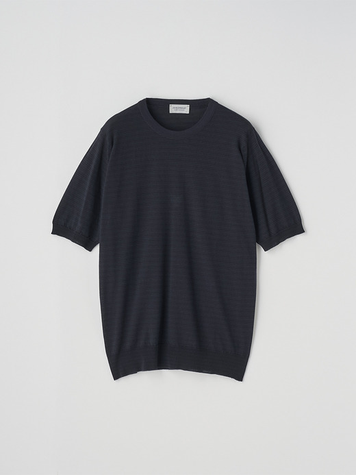 [Anglo Indian Gauze]マイクロボーダーニットTシャツ | HOWICK | 30G EASY FIT 詳細画像 NO2(HOWICK) 2