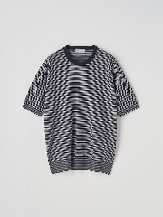 [Anglo Indian Gauze]マイクロボーダーニットTシャツ | HOWICK | 30G EASY FIT 詳細画像 NO3(HOWICK) 2