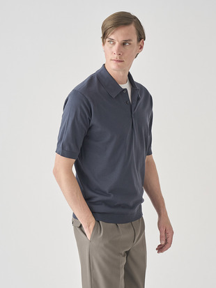 半袖コットンニットクラシックポロシャツ | ISIS | 30G EASY FIT