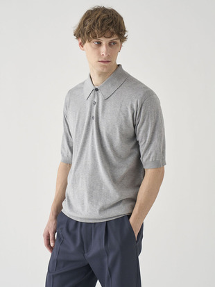 半袖コットンニットクラシックポロシャツ | ISIS | 30G EASY FIT