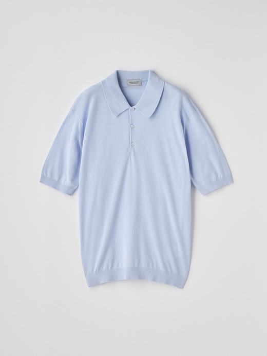 半袖コットンニットクラシックポロシャツ | ISIS | 30G EASY FIT 詳細画像 DEW 2