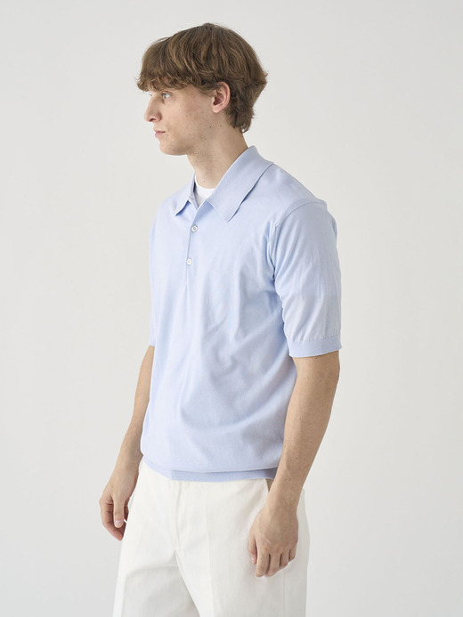 半袖コットンニットクラシックポロシャツ | ISIS | 30G EASY FIT 詳細画像 DEW 4